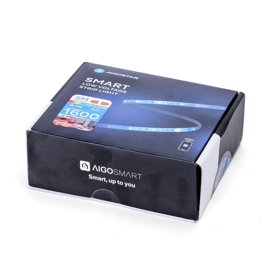 Aigostar - Світлодіодна RGB стрічка з регулюванням яскравості 6,5 м LED/16,5 Вт/12/230 В 3000K Wi-Fi