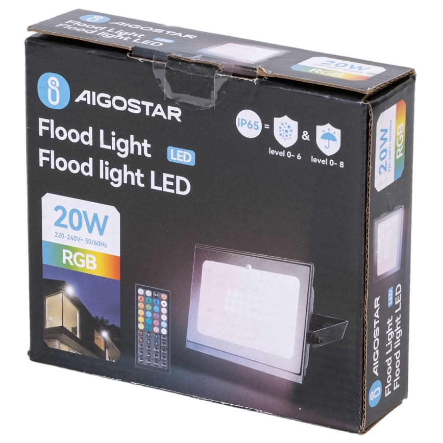 Aigostar - LED RGB диммируемый прожектор LED/10W/230V IP65 + пульт дистанционного управления