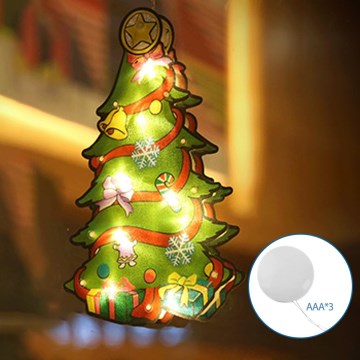 Aigostar - Різдвяна LED декорація LED/3xAAA дерево 15см