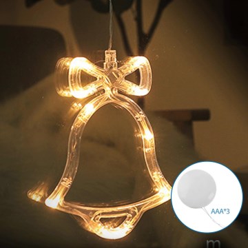 Aigostar - Різдвяна LED декорація LED/3xAAA дверний дзвінок 18см