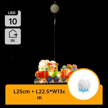 Aigostar - Різдвяна LED декорація LED/3xAAA поїзд 13,4см