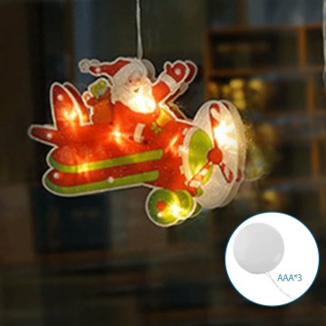 Aigostar - Різдвяна LED декорація LED/3xAAA різдвяний літак 17см