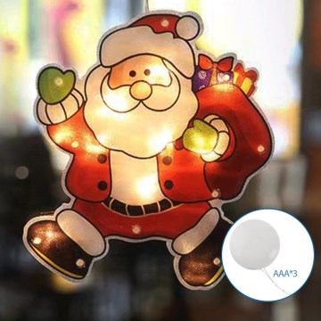 Aigostar - Різдвяна LED декорація LED/3xAAA Санта-Клаус 20см