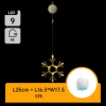 Aigostar - Різдвяна LED декорація LED/3xAAA теплий білий сніжинка 19см