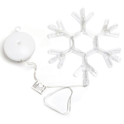 Aigostar - Різдвяна LED декорація LED/3xAAA теплий білий сніжинка 19см