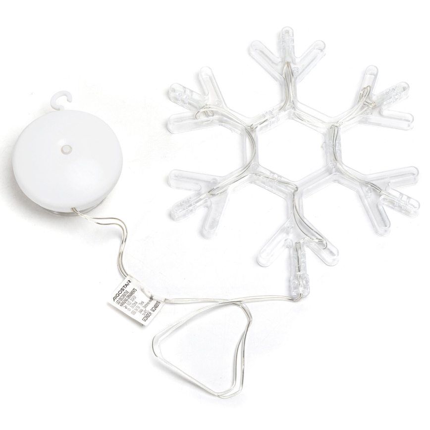 Aigostar - Різдвяна LED декорація LED/3xAAA теплий білий сніжинка 19см