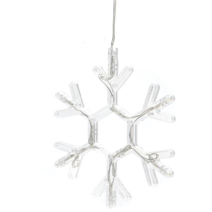Aigostar - Різдвяна LED декорація LED/3xAAA теплий білий сніжинка 19см