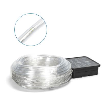 Aigostar - Різдвяна LED гірлянда на сонячній батареї 100xLED/8 функцій 12 м IP65 холодний білий