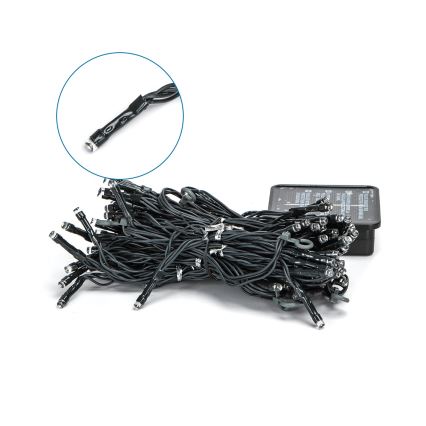 Aigostar - Різдвяна LED гірлянда на сонячній батареї 100xLED/8 функцій 4x1 м IP65 холодний білий