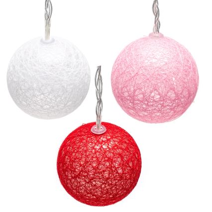 Aigostar - рождественская LED-гирлянда, 10 светодиодов, питание от 3×AA, 2 м, тёплый белый