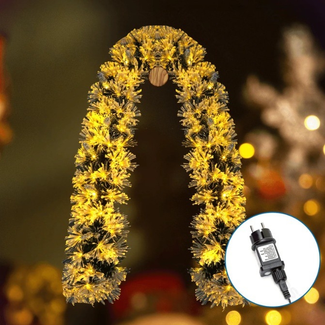 Aigostar - Рождественское уличное LED-украшение, 112 светодиодов, 3,6 Вт, 230 В, 2 м, IP44, тёплый белый