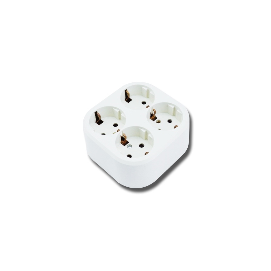 Aigostar - Розетка для дома Schuko, 4 гнезда, 250 В / 16 А