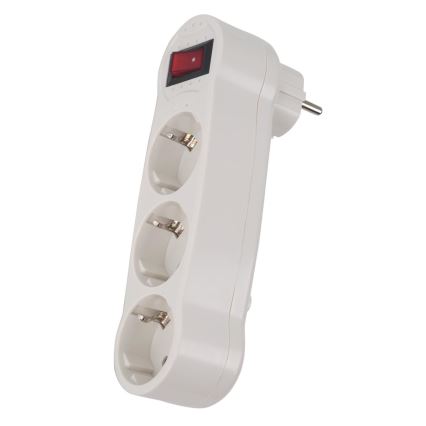 Aigostar - Розетка-розгалужувач з вимикачем 3x16A/230V