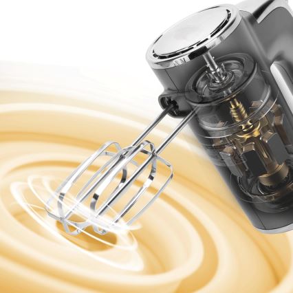 Aigostar - Ручний міксер 400W/230V сірий/матовий хром