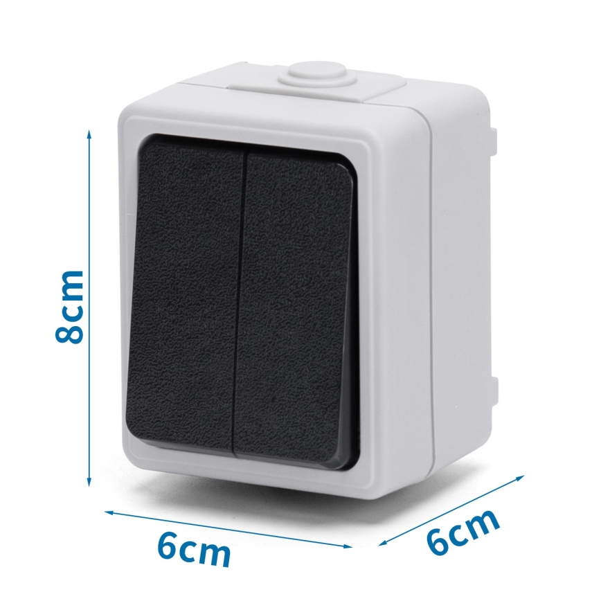 Aigostar - Серийный выключатель для дома 250V/10A IP54