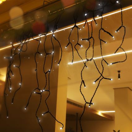 Aigostar - солнечная LED-гирлянда 100xLED/8 режимов 8x0,6m 500 mAh IP65 холодный белый