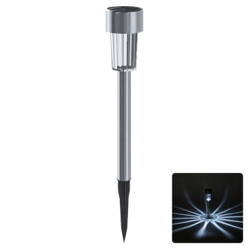 Aigostar - солнечный LED-светильник LED/2V IP44 40 мАч матовый хром