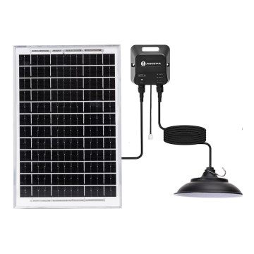 Aigostar - солнечный LED‑светильник LED/70W/12V 6000 mAh 6500K IP65, диам. 23,5 cm + дистанционное управление