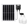 Aigostar - солнечный LED‑светильник с датчиком, 2×LED, 70 Вт, 12 В, 12000 мА·ч, 6500 К, IP65, диаметр 12 см, с пультом дистанционного управления