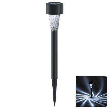 Aigostar - солнечный светильник LED, 2 В, IP44, 40 мА·ч, черный