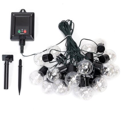 Aigostar - сонячна LED-гірлянда, 20 світлодіодів / 8 режимів, 11,5 м, IP65, багатокольорова