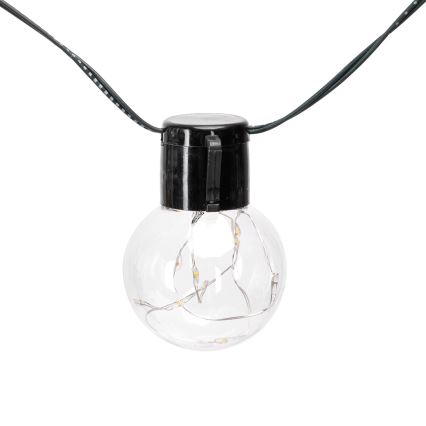 Aigostar - сонячна LED-гірлянда, 20 світлодіодів / 8 режимів, 11,5 м, IP65, багатокольорова