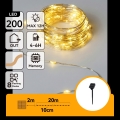 Aigostar - сонячна LED-гирлянда 200 LED/8 режимів, 22 м, IP65, теплий білий, 800 мА·год