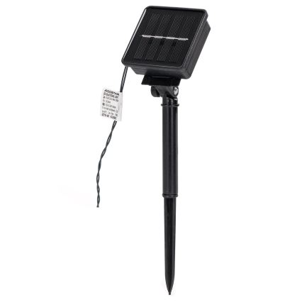 Aigostar - LED сонячна  гірлянда 50xLED/8 функцій 12m 800mAh IP65 теплий білий