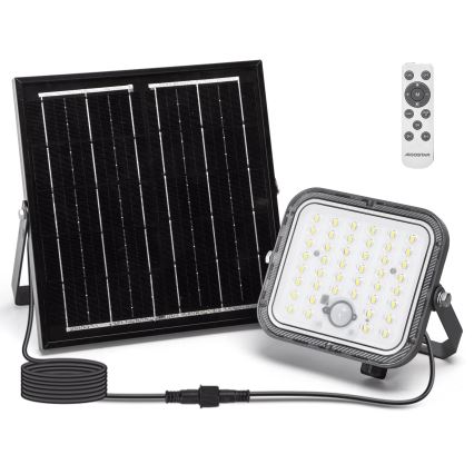 Aigostar - LED сонячний прожектор із регульованою яскравістю та датчиком LED/80W/3,4V 6500K IP66 4000 mAh + пульт дистанційного керування