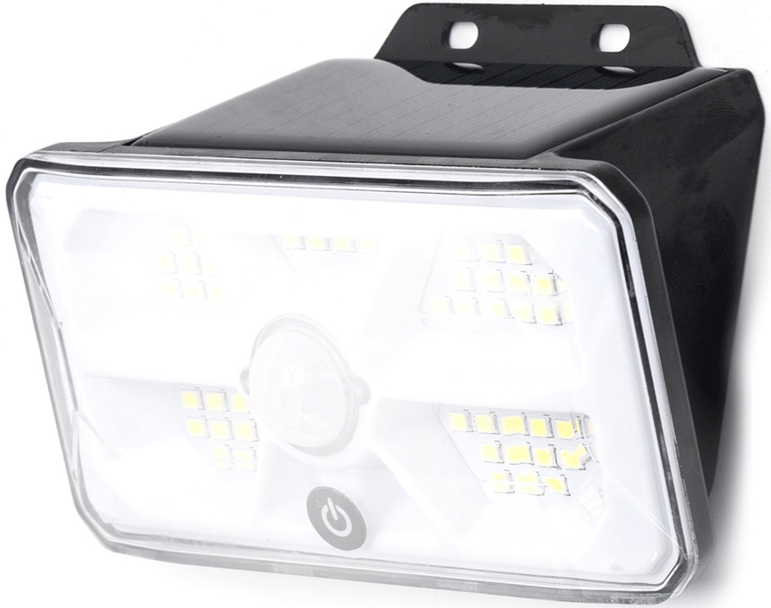 Aigostar - Сонячний світильник з датчиком LED/3,7V 6500K 500 mAh IP65 чорний