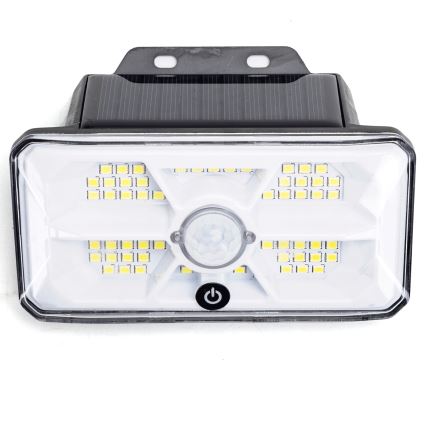 Aigostar - Сонячний світильник з датчиком LED/3,7V 6500K 500 mAh IP65 чорний