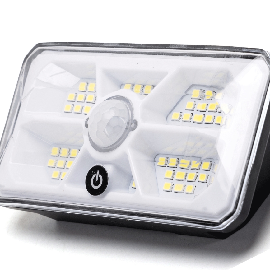 Aigostar - Сонячний світильник з датчиком LED/3,7V 6500K 500 mAh IP65 чорний