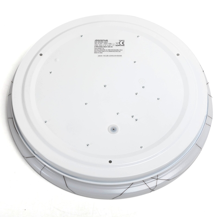 Aigostar - Стельовий LED світильник LED/20W/230V 6500K діаметр 33см