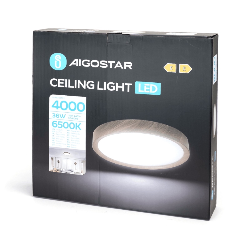 Aigostar - Стельовий LED світильник LED/36W/230V 6500K діаметр 48,1 cm