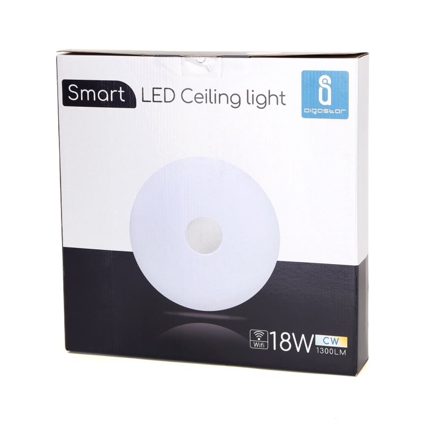 Aigostar - Стельовий LED світильник з регулюванням яскравості LED/18W/230V діаметр 34 см Wi-Fi