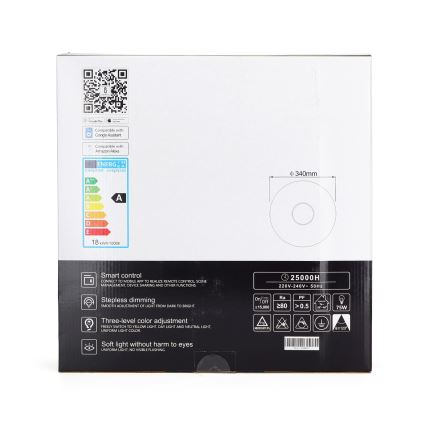Aigostar - Стельовий LED світильник з регулюванням яскравості LED/18W/230V діаметр 34 см Wi-Fi