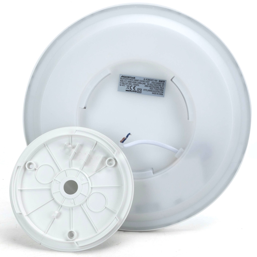 Aigostar - Стельовий RGBW-світильник з регулюванням яскравості MESH LED/24W/230V 3000-6500K білий + пульт дистанційного керування