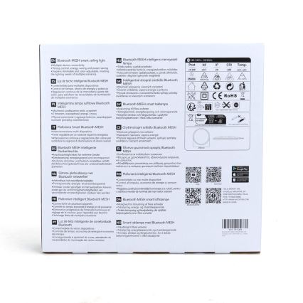 Aigostar - Стельовий RGBW-світильник з регулюванням яскравості MESH LED/24W/230V 3000-6500K білий + пульт дистанційного керування
