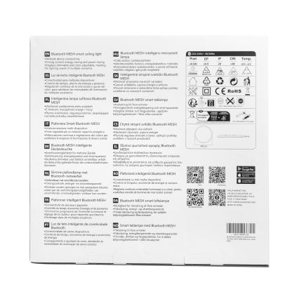 Aigostar - Стельовий RGBW-світильник з регулюванням яскравості MESH LED/36W/230V 3000-6500K білий + пульт дистанційного керування