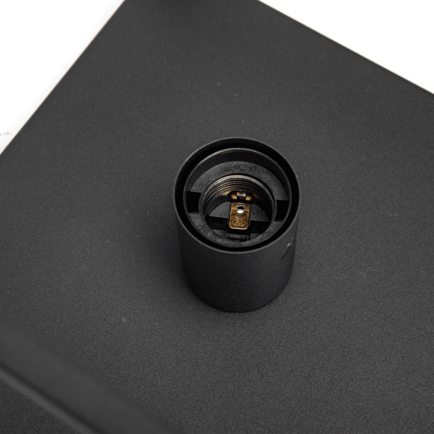 Aigostar - Стельовий світильник 1xE27/40W/230V чорний