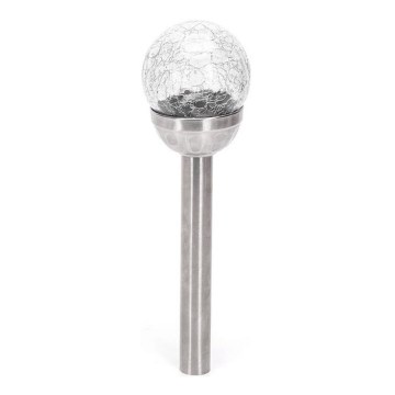 Aigostar - светильник LED с солнечной батареей LED/2V, 6500 K, IP44, 40 мА·ч, серебристый
