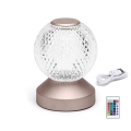 Aigostar - Светодиодная аккумуляторная настольная RGB-лампа с регулированием яркости LED/1W/5V 1800mAh 13,5 см + дистанционное управление