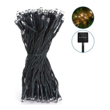 Aigostar - Светодиодная гирлянда на солнечной батарее 100xLED/12 м 300 mAh IP65 теплый белый