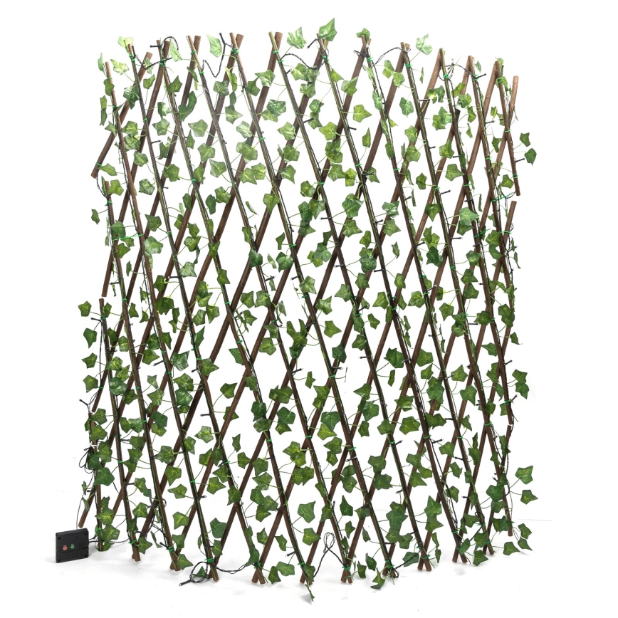 Aigostar - Светодиодная гирлянда на солнечной батарее 148xLED/2x1,2 м IP65 300 mAh теплый белый плющ