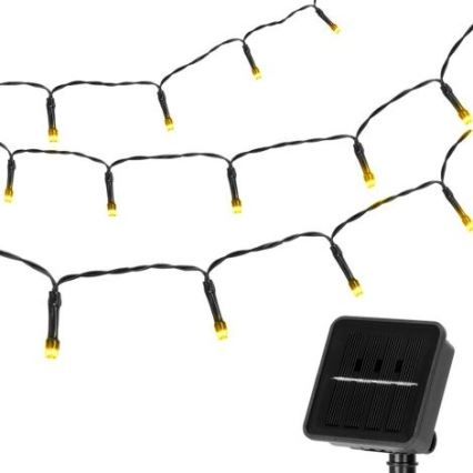Aigostar - Светодиодная гирлянда на солнечной батарее 100xLED/12 м 300 mAh IP65 теплый белый