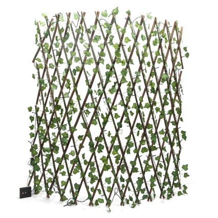 Aigostar - Светодиодная гирлянда на солнечной батарее 148xLED/2x1,2 м IP65 теплый белый плющ