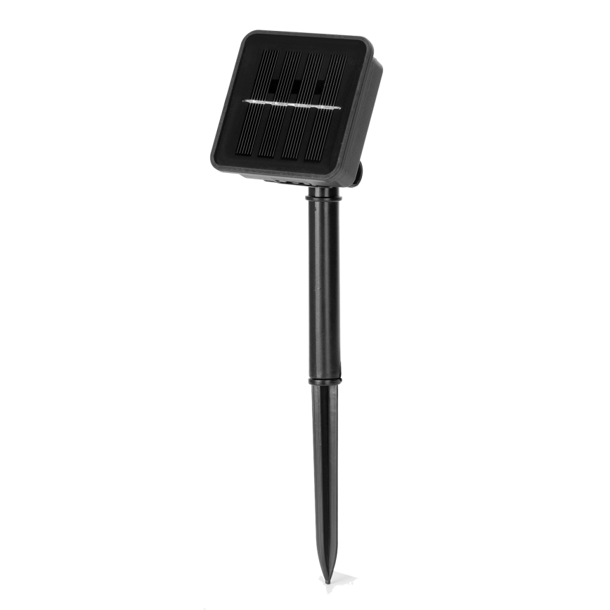 Aigostar - Светодиодная гирлянда на солнечной батарее LED/8 функций 12 м IP65 цветной