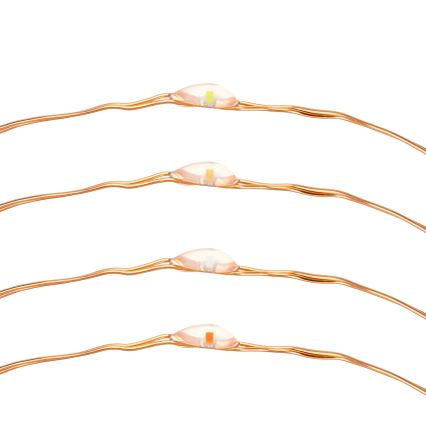 Aigostar - Светодиодная гирлянда на солнечной батарее LED/8 функций 12 м IP65 цветной