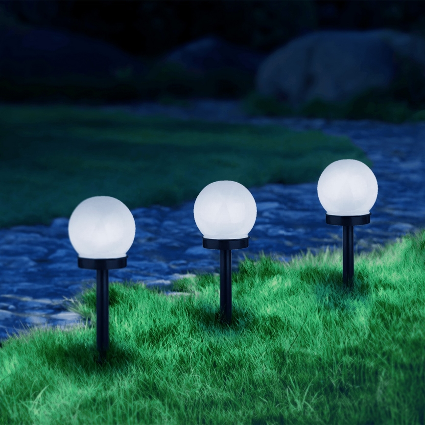 Aigostar - Светодиодная лампа на солнечной батарее LED/0,006W/1,2V 33 см черный 6500K IP44