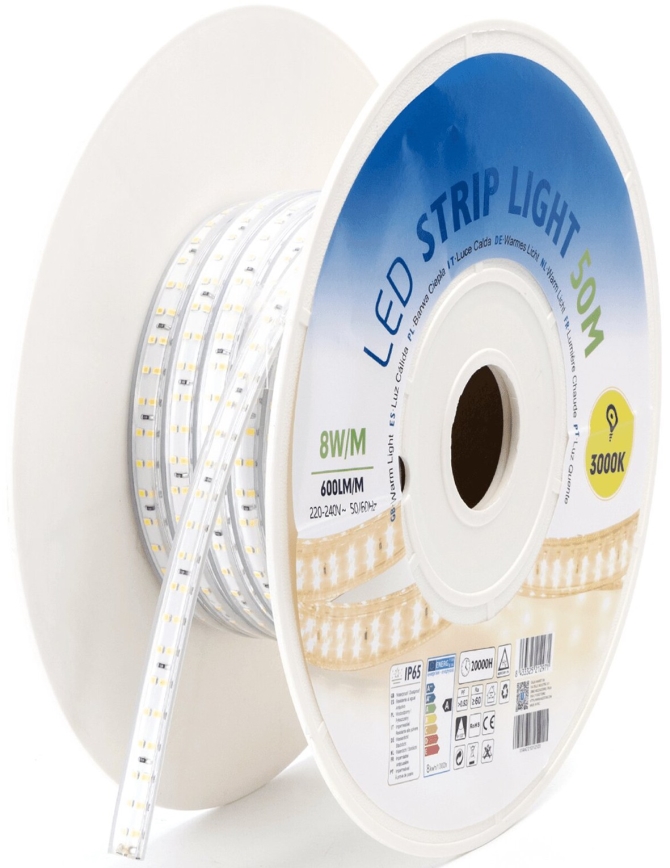 Aigostar - Светодиодная лента LED/400W/230V 50 м 3000K IP65